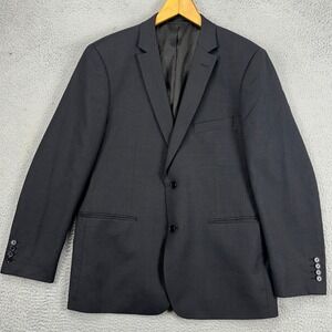 Mantoni Super 140S Italian‎ Blazer Mens 44R Gray 100% Wool 2 Button Sport Coat
